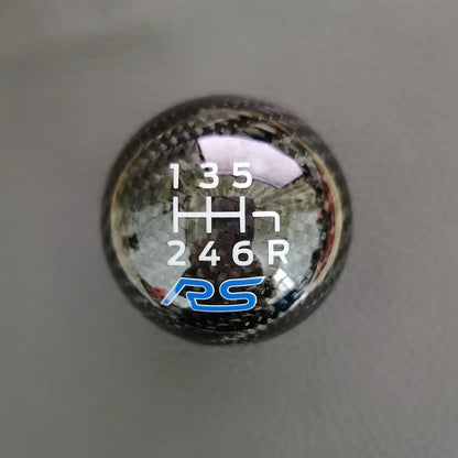 🏁 6 Marce Pomello Cambio in Vera Fibra di Carbonio per Ford Focus ST RS e Fiesta ST – Look Racing e Sensazione Premium! 🏎️