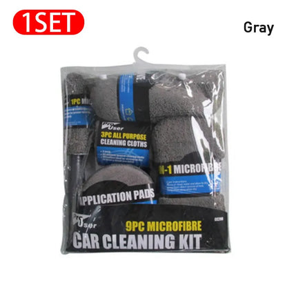 Kit Lavaggio Auto 9 in 1 – Pulizia Premium, Brillantezza Senza Sforzo
