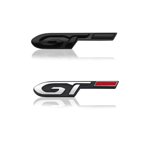 Emblema Posteriore 3D in Metallo per Peugeot – Adesivo Decorativo GT Compatibile con 206, 207, 208, 301, 307, 308, 406, 408, 508, 5008, 2008, 3008