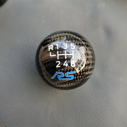 🏁 6 Marce Pomello Cambio in Vera Fibra di Carbonio per Ford Focus ST RS e Fiesta ST – Look Racing e Sensazione Premium! 🏎️