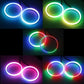 4PCS Anelli LED RGB Angel Eyes COB 12V/24V – Luci Decorative con Controllo App