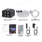 ✨ Kit Luce Stellare a Fibre Ottiche con Effetto Meteoriti – 4 Porte RGBW + Controllo Bluetooth/RF/Vocale