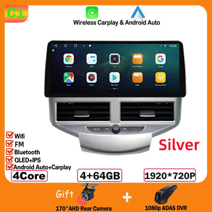 Autoradio 12,3” per Ford Fiesta MK6/MK7 (2009-2016) LHD/RHD – Android 14, GPS Wireless, CarPlay Android, Display in Stile BMW