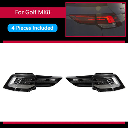 Fari Posteriori LED Smoke/Rossi per Volkswagen Golf 8