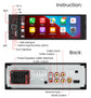 Autoradio 1DIN da 6.86" con CarPlay, Android Auto, Lettore Multimediale MP5, Bluetooth, USB, FM