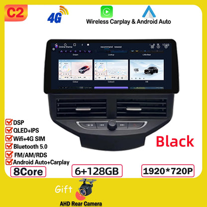 Autoradio 12,3” per Ford Fiesta MK6/MK7 (2009-2016) LHD/RHD – Android 14, GPS Wireless, CarPlay Android, Display in Stile BMW