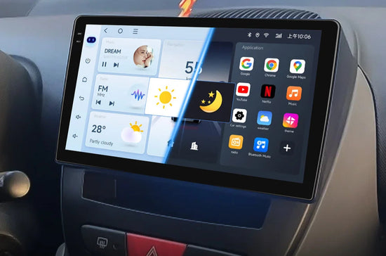 Autoradio Android 14 CarPlay Wireless per Peugeot 107, Toyota Aygo, Citroën C1 – GPS, WiFi, DSP, 9" IPS