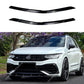 Sopracciglia fari nero lucido per Volkswagen Tiguan MK2 R / R-Line Facelift 2020-2023 – Copertura palpebre