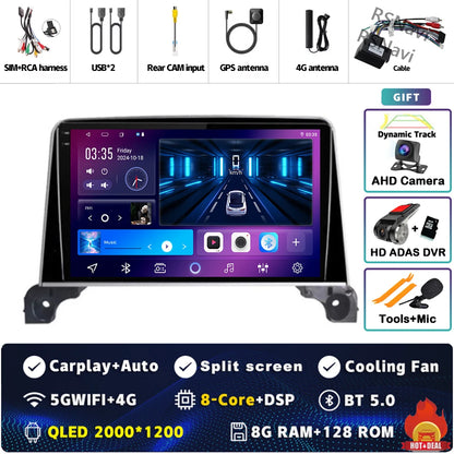 Android 14 CarPlay Autoradio 9" per Peugeot 3008, 4008, 5008 (2017-2020) – GPS, WiFi, DSP, Android Auto