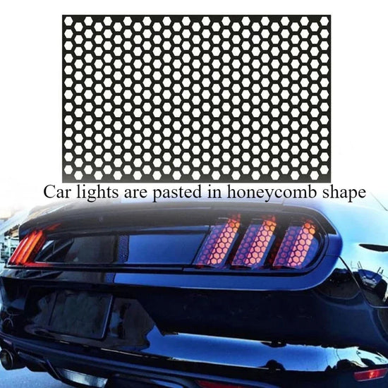 Honeycomb Tail Light Stickers – Dettaglio Premium per un Look Unico e Sportivo