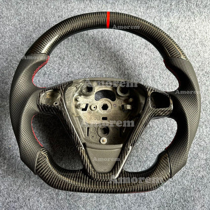 Volante Sportivo in Fibra di Carbonio Personalizzato per Ford Fiesta MK7/MK7.5 ST180 (2009-2017) – Stile Racing su Misura