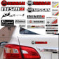 3D In Alluminio Auto Emblema Distintivo Corpo Tronco Adesivi Decalcomania Accessori Auto per Nissan Nismo GTR Tiida Leaf Juke Teana Nota Almera