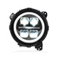 Fari LED per Jeep Wrangler 2018-2024 – DRL, Lenti Laser, Indicatori Dinamici Sequential