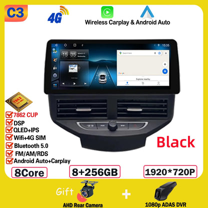 Autoradio 12,3” per Ford Fiesta MK6/MK7 (2009-2016) LHD/RHD – Android 14, GPS Wireless, CarPlay Android, Display in Stile BMW