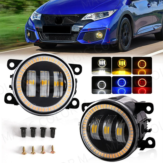 Angel Eye Fog Light con LED DRL e lente per Ford