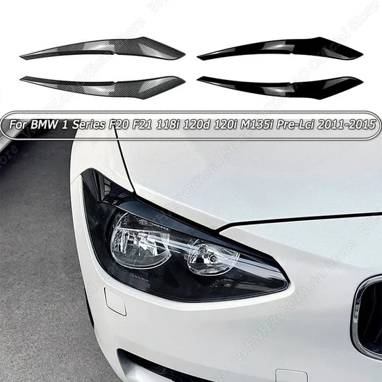 Eyebrow Gloss Black/Carbon Look – Look Sportivo e Raffinato per BMW 1 Series F20/F21 (2011-2015)