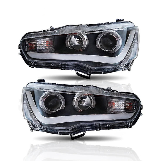 Fari LED DRL per Mitsubishi Lancer Evo X (2008-2017) – Occhi Angolari, Plug & Play