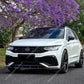 Sopracciglia fari nero lucido per Volkswagen Tiguan MK2 R / R-Line Facelift 2020-2023 – Copertura palpebre