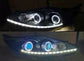 Faro Anteriore LED con Angel Eyes per Ford Fiesta – DRL, Indicatori di Direzione e Look Sportivo
