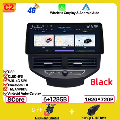 Autoradio 12,3” per Ford Fiesta MK6/MK7 (2009-2016) LHD/RHD – Android 14, GPS Wireless, CarPlay Android, Display in Stile BMW