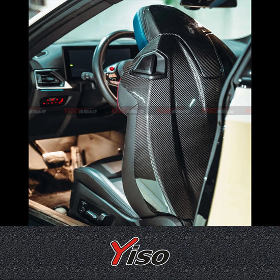 Schienale sedile in fibra di carbonio per BMW M2 G87, M3 G80, M4 G82 – Copertura posteriore e pannelli laterali