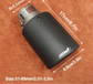 Terminale di Scarico Universale JDM in Fibra di Carbonio e Acciaio Inox – Nero Ovale – Ingresso 2” / 2,5” / 3”