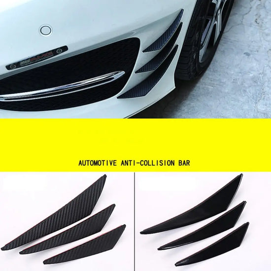 Set Universale 6 Pezzi Canards – Aggiungi Stile e Performance alla Tua Auto