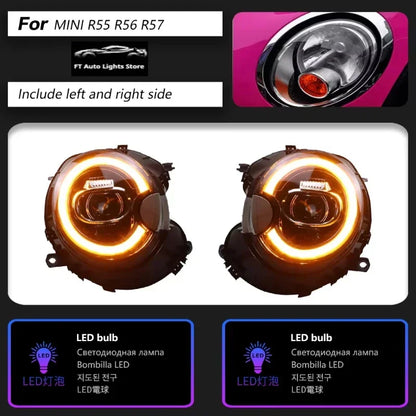 Fari a LED per Cooper R56 R57 R58 R59 (2007-2013) – Proiettore con DRL Integrati