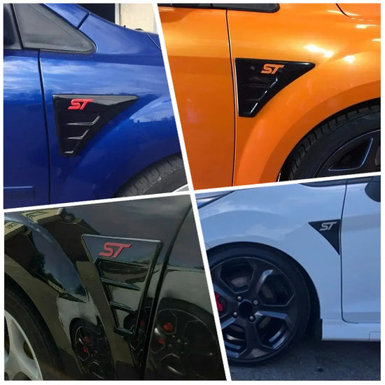 Parafango Laterale con Spoiler Outflow – Rosso o Blu – Compatibile con Ford Focus MK2/MK3 Tutti i Modelli – Stile ST