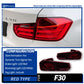Fanali Posteriori LED per BMW Serie 3 F30 / F80 (2013-2018) – DRL, Luci Freno, Indicatori