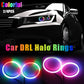 4PCS Anelli LED RGB Angel Eyes COB 12V/24V – Luci Decorative con Controllo App