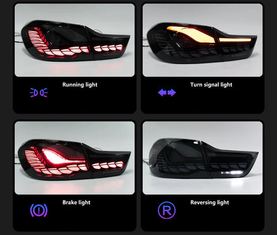 Fanali Posteriori LED Dinamici per BMW Serie 4 F32 F36 F82 (2012-2019) – Stile M4 GTS