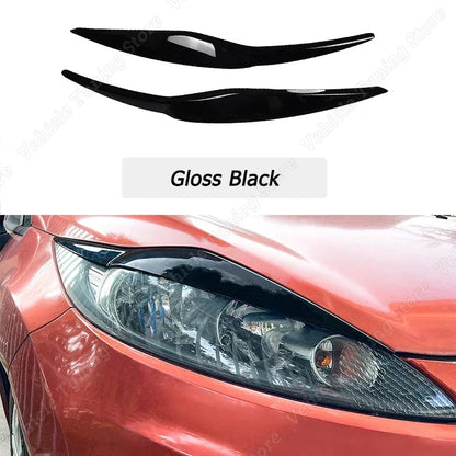 👁️‍🗨️ Eyelid Fari Anteriori per Ford Fiesta MK6 / MK6.5 (2008–2017) – Look Sportivo Nero Lucido o Effetto Carbonio