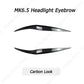 👁️‍🗨️ Eyelid Fari Anteriori per Ford Fiesta MK6 / MK6.5 (2008–2017) – Look Sportivo Nero Lucido o Effetto Carbonio