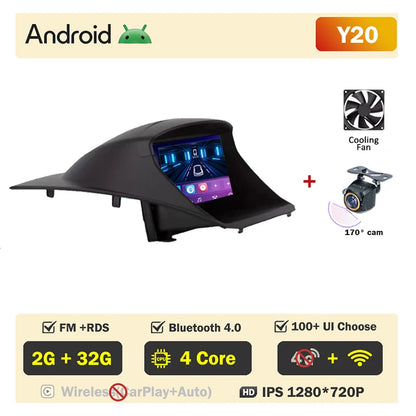 Autoradio Android 14 con CarPlay e Android Auto per Ford Fiesta MK7 2009-2017 – Navigatore GPS, WiFi e Lettore Multimediale