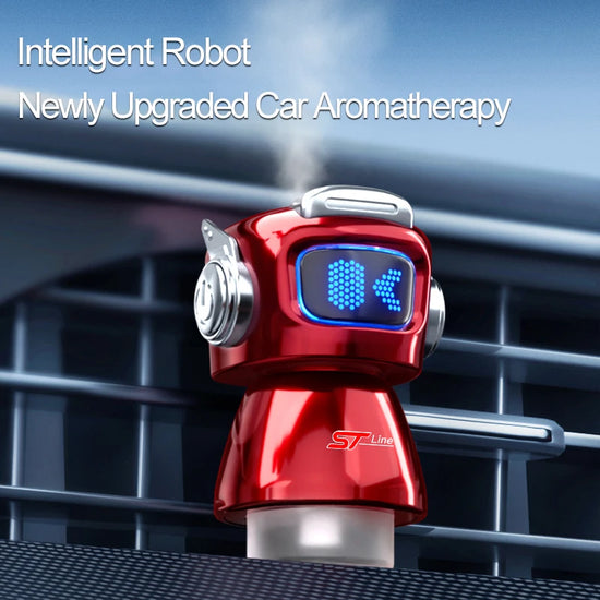 🤖 Diffusore Aromaterapia Robot Intelligente – Profumatore Auto con Spray Automatico e 3 Fragranze Incluse