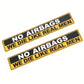 "Caution NO AIRBAGS We Die Like Real Men"Car Sticker 2 PCS