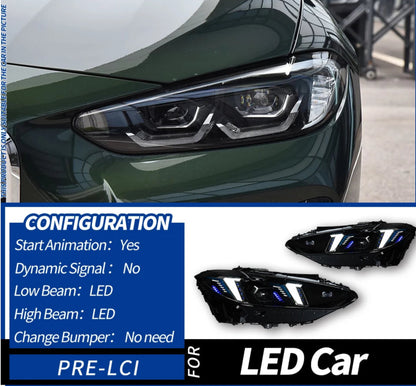 Fari LED con Lente Proiettore per BMW G22, G82, G29, M3, M4 (2019-2023) – DRL, Design Sportivo