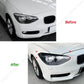 Eyebrow Gloss Black/Carbon Look – Look Sportivo e Raffinato per BMW 1 Series F20/F21 (2011-2015)