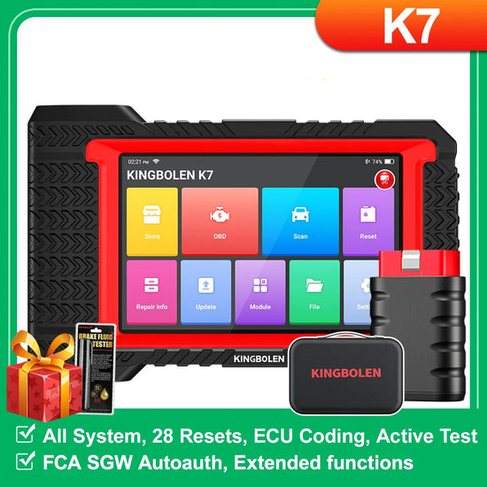 KINGBOLEN K7 Scanner Diagnostico Auto Professionale – Aggiornamenti Gratis a Vita, ECU Coding, 28 Reset, Test Attivi – PK Launch X431 CRP919E BT