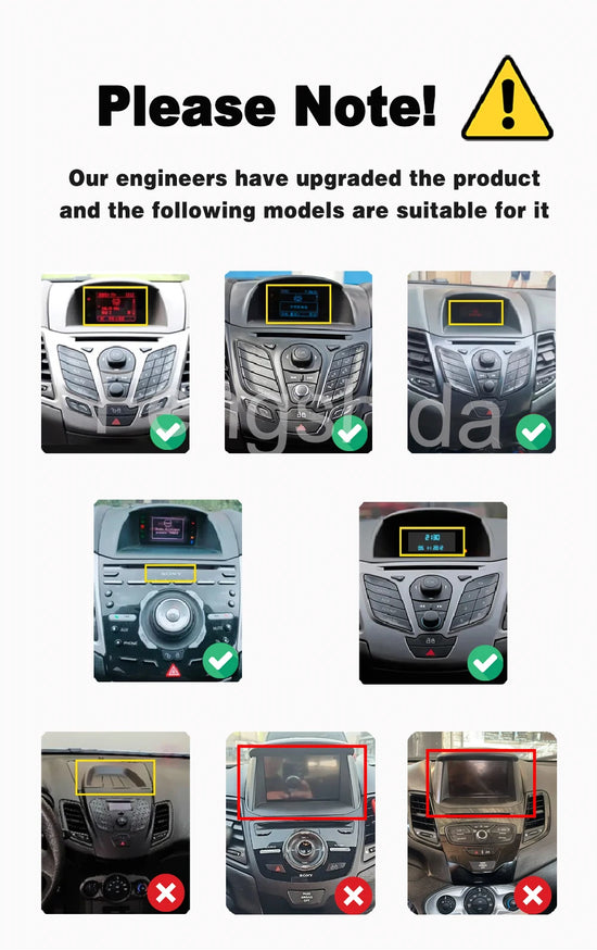 Autoradio Android 14 con CarPlay e Android Auto per Ford Fiesta MK7 2009-2017 – Navigatore GPS, WiFi e Lettore Multimediale