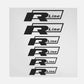 Set Adesivi Grafici per Pinze Freno Auto – Decalcomanie Racing Tuning Alta Temperatura per Volkswagen Golf, Polo, Jetta, Passat, Bora