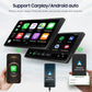 Autoradio 10.1" 360° Rotante – Android 13, CarPlay, Android Auto, GPS, 8+128GB, 1 DIN