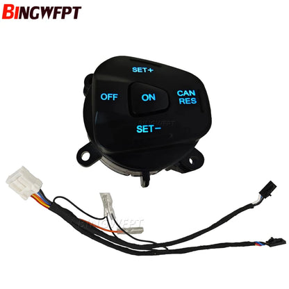 🎮 Pulsanti Cruise Control al Volante con Cavo per Ford Fiesta MK7 MK8 / Ecosport (2013–2015)
