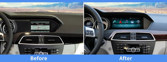 8.8 "Display Touch Screen Android Radio Unità principale per auto per Mercedes Classe C W204 2011-2014 BT WIFI GPS Navi Wireless Carplay Auto