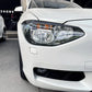 Eyebrow Gloss Black/Carbon Look – Look Sportivo e Raffinato per BMW 1 Series F20/F21 (2011-2015)