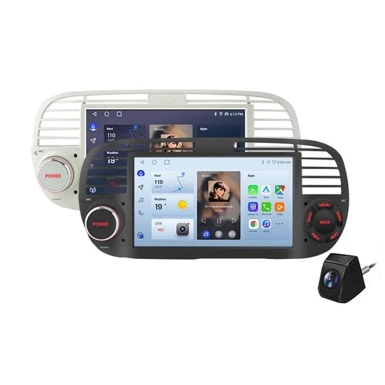 Autoradio Android 13 per Fiat 500/Abarth (2007-2015) – Wireless CarPlay & Android Auto, GPS, Schermo 7” HD