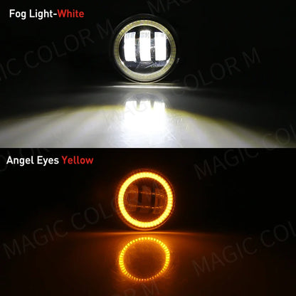 Angel Eye Fog Light con LED DRL e lente per Ford
