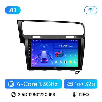 Autoradio Android 13 con Schermo 10” – Wireless CarPlay, Android Auto, GPS e 4G – Compatibile con Volkswagen Golf 7 MK7 GTI R (2012-2020)