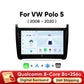 Autoradio Android 13 9" per Volkswagen Polo 5 – Wireless CarPlay, Android Auto, GPS, 2 DIN